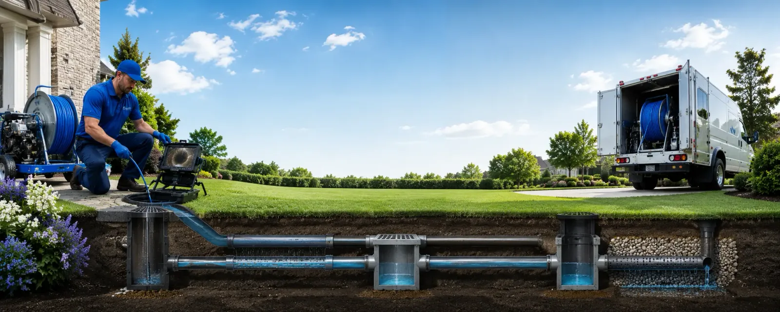 Outdoor drain cleaning information for Weatogue, CT